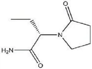 Levetiracetam structure diagram